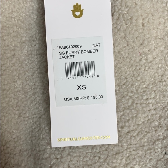 ☮️❤️🧘‍♂️Spiritual Gangster SG Furry Bomber Jacket - Picture 7 of 7